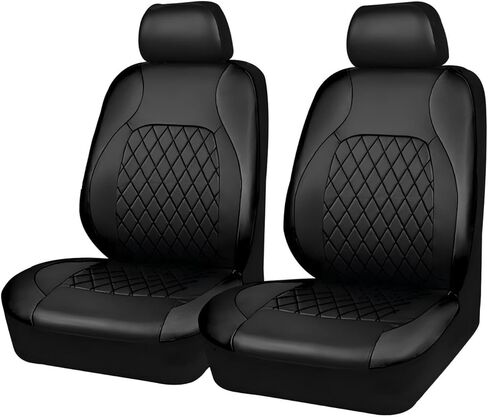Leather Car Seat Covers for Kia Soluto 2019 2020 2021 2022 2023, Car Seat Cushions, Seat Cover Sets Automotive Accessories,Black 9pcs in Saudi Arabia