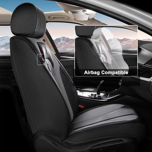 TTX LIGHTING Car Seat Covers Fit for Ford Explorer 2004-2024 2025 - Breathable Leather Waterproof Full Set Protector 5 Seats(Black) in Kuwait