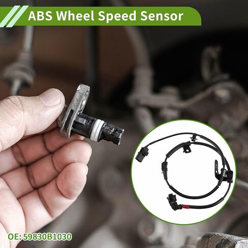 ABS Wheel Speed Sensor Front Right ABS Sensor Anti-lock Braking System Sensor No.59830B1030 for Hyundai for Genesis G80 2015-2020 in Saudi Arabia