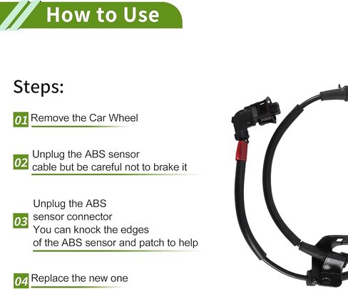 ABS Wheel Speed Sensor Front Right ABS Sensor Anti-lock Braking System Sensor No.59830B1030 for Hyundai for Genesis G80 2015-2020 in Saudi Arabia