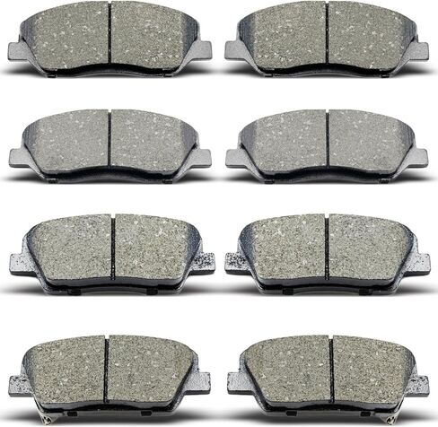 D1202 D1284 Front Rear Ceramic Brake Pads Set for 2006-2014 Kia Sedona, 2009-2011 Borrego, 2007-2010 Hyundai Entourage, 2013-2016 Santa Fe, 2013 Santa Fe XL in Saudi Arabia