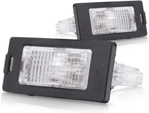 For VW Jetta License Light Assembly 2011 2012 2013 Driver OR Passenger Side | Single Piece | Bulb Type CAPA For VW2870113 | 5N0 943 021 B in Saudi Arabia