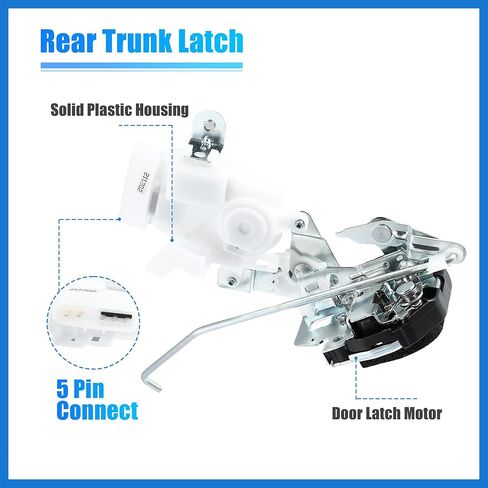 Rear Door Latch Actuator Tailgate Lock Actuator Assembly with Motor B for Toyota FJ Cruiser 07 08 09 10 11 12 13 14 Replace 69110-35071 69110-35070 6911035071 69110 Auto Parts in Saudi Arabia