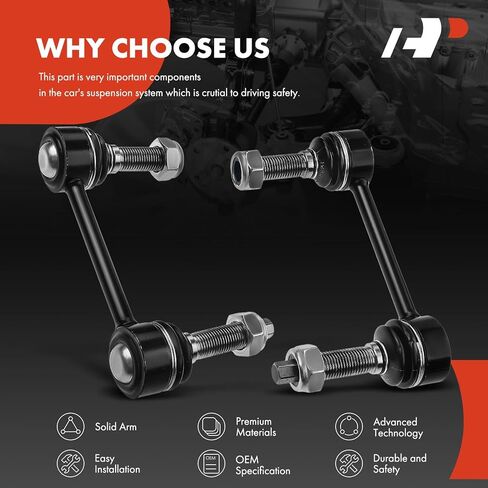 A-Premium 2 x Rear Sway Bar Links Stabilizer Bar Links, Compatible with Mercedes-Benz GL320 GL350 & GLE300d GLE350 GLE400 GLE550e & AMG - GL63 GLE43 GLE450 GLE63 & GLE63 AMG S & GLS450 & R320 & ML320 in Saudi Arabia