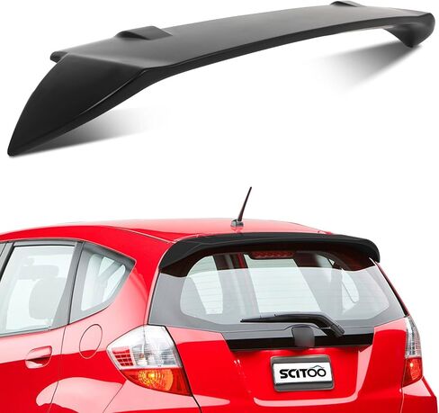 SCITOO ABS Roof Spoiler Fits for 2009-2013 for Honda for Fit 1PC Matte Black Rear Window Roof Spoiler in Saudi Arabia