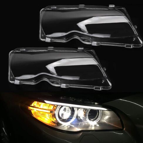 متوافق مع BMW E46 Serie 3 4Door 2002-2005 أغطية المصابيح الأمامية للسيارة عاكس الضوء للمصابيح الأمامية غطاء حماية ملحقات السيارة (اليسار واليمين) in Kuwait