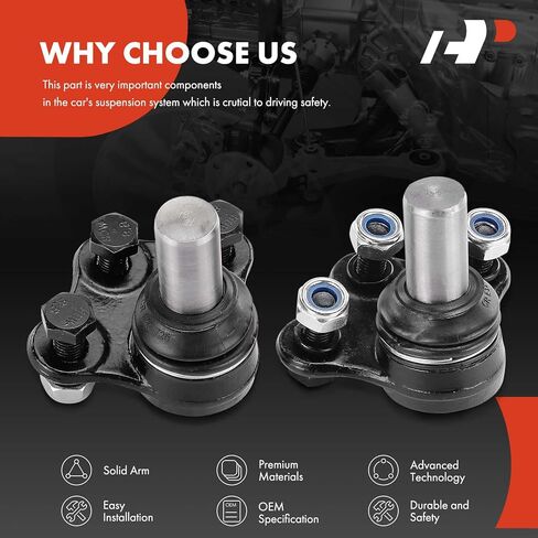 A-Premium 2 x Front Lower Ball Joint, Compatible with Saab 9-5 2002-2009 in Saudi Arabia