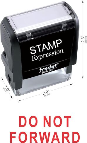 StampExpression - DO NOT Forward Office Self Inking Rubber Stamp - Red Ink (A-5482) in Saudi Arabia