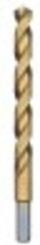 BOSCH TI4154 27/64 In. x 5-3/8 In. Titanium Nitride Coated Metal Drill Bit with 3/8 In. Reduced Shank for Applications in Heavy-Gauge Carbon Steels, Light Gauge Metal, Hardwood,1-Piece in Saudi Arabia
