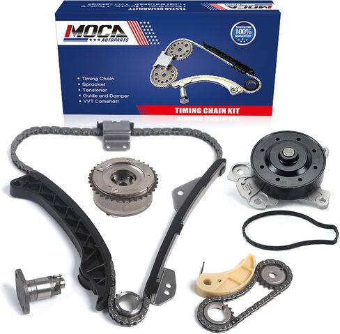 MOCA Timing Chain Kit Exhaust VVT Water Pump Fit 2008-2014 for Scion xD & 2009-2017 for Toyota Corolla & 2009-2014 for Toyota Matrix & 2009-2010 for Pontiac Vibe in Saudi Arabia