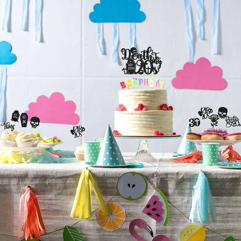 Ephlyn 25 حزمة من Death to My 20s Cake Toppers RIP 20s Cupcake Toppers Glitter Rip 20s Cupcake Picks Death to My Twenties زينة كعكة الجنازة من أجل Rip to My 20s Youth لوازم حفلات عيد الميلاد الثلاثين in Saudi Arabia
