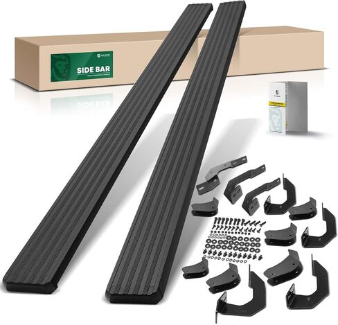 YHTAUTO 4.25'' Running Boards Side Step Bars Fit Toyota Tacoma 2005-2023, Double/Crew Cab, Black Steel Textured Rocker Panel Mount Truck Side Step Rails Off Road Accessories in Saudi Arabia