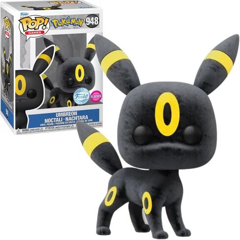 Funko Pop Pokemon Umbreon Noctali مع الفراء #948 - إصدار خاص متدفق حصري - شخصية بوب in Saudi Arabia