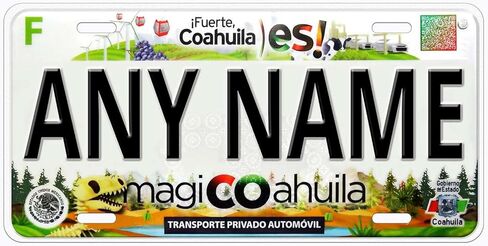 Coahuila Piedras Negras Mexico أي اسم لوحة ترخيص سيارة جديدة مخصصة in Kuwait