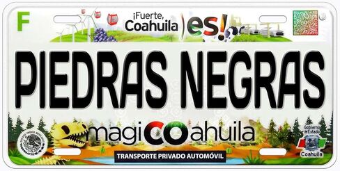Coahuila Piedras Negras Mexico أي اسم لوحة ترخيص سيارة جديدة مخصصة in Kuwait