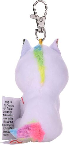 TY 2007533 Beanie Boos, Topseller, Sammeln, Spielen, Kuscheln, Bliebt, Süß, Außergwöhnlich, Fantastisch fantasy Keychain, Animal, White, 7 CM in Kuwait