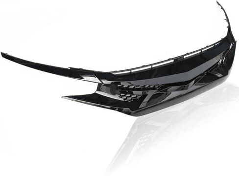 G-PLUS Front Bumper Grill & 2 PCS Eye Lid Compatible with Honda Civic 10th Gen 2016 2017 2018 Front Upper Hood Grille Factory Style ABS Plastic in Saudi Arabia