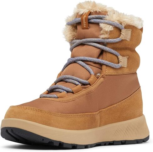 حذاء كولومبيا للسيدات Slopeside Peak Luxe، City Gray/Dusty Green، 6 in Saudi Arabia