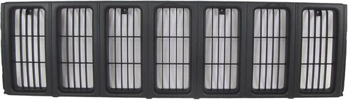 Bundle For 1997-2001 CHEROKEE SE/SPORT MODEL GRILLE HEADLIGHT DOOR BEZEL PRIMED BLACK 3PCS CH2512157 CH2513157 CH1200208 in Saudi Arabia