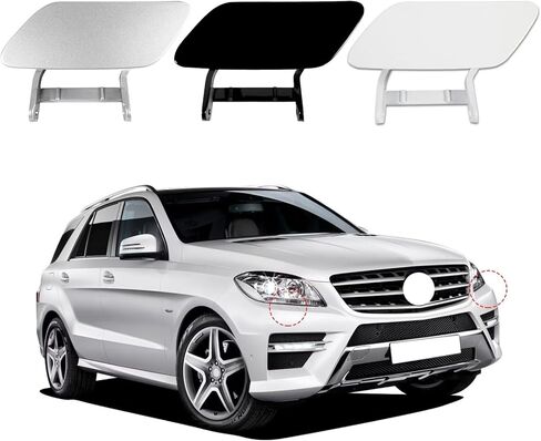 غطاء غسالة المصباح الأمامي البديل للسيارة مناسب لسيارة Mercedes-Benz W166 ML-Class ML 350/550 2012 2013 2014 2015 A1668600108 A1668600208 (غير مطلي، جانب السائق الأيسر) in Saudi Arabia