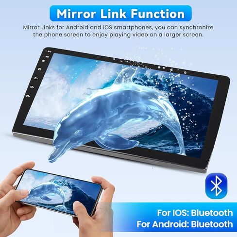 Roinvou 2+64G Android 9" Touchscreen Radio for Hyundai Accent 2006-2011 with Wireless CarPlay Android Auto WiFi Bluetooth GPS Navigation FM RDS Radio Backup Camera in Kuwait