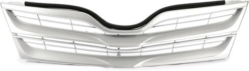 KUAFU Grille Compatible with 2013-2016 Toyota Venza Replacement for TO1200359 531010T020 Front Bumper upper Grill Plastic Silvery in Saudi Arabia
