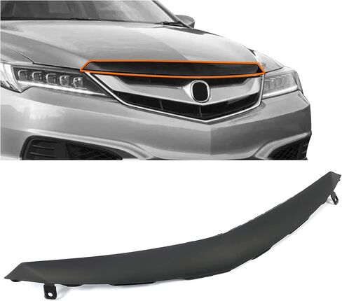 KUAFU Grille Trim Compatible with 2016-2018 Honda Acura ILX Base Upper Grill Molding Replacement for AC1217106 71127TX6A50ZE Black in Saudi Arabia
