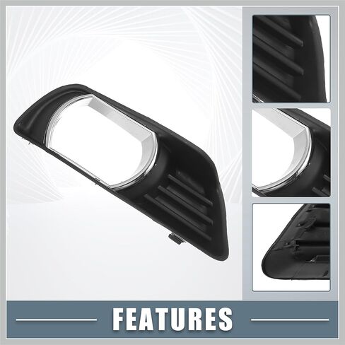 Left Right Side Fog Light Grille Cover Trim NO.5212706040/5212806040 for Toyota Camry 2007 2008 2009 Black 1 Pair Replacement Car Parts in Saudi Arabia