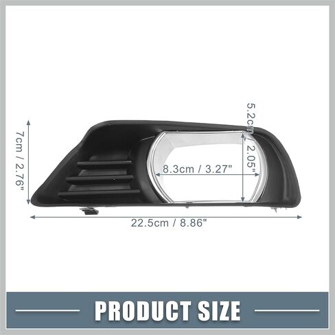 Left Right Side Fog Light Grille Cover Trim NO.5212706040/5212806040 for Toyota Camry 2007 2008 2009 Black 1 Pair Replacement Car Parts in Saudi Arabia
