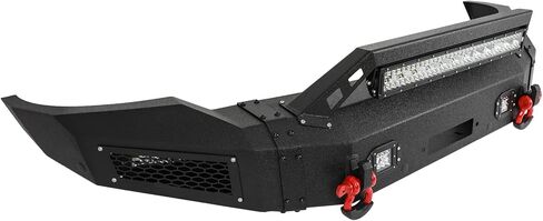 SCITOO Steel Front Bumper fit for 2006-2008 for RAM 1500 Rock Crawler Bumper, with Winch Plate and D-rings and LED Lights (Powder coated black finish) in Saudi Arabia