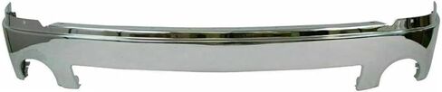 Front Bumper Face Bar Chrome Steel + Lower Valance Air Deflector Textured with Fog Light Holes Direct Replacement Compatible With GMC Sierra 1500 2007-2013 GM1015100 GM1002833 in Saudi Arabia