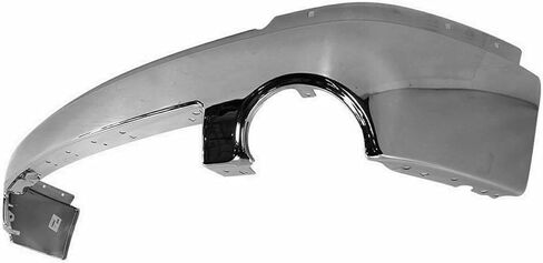 Front Bumper Face Bar Chrome Steel + Lower Valance Air Deflector Textured with Fog Light Holes Direct Replacement Compatible With GMC Sierra 1500 2007-2013 GM1015100 GM1002833 in Saudi Arabia
