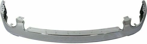 Front Bumper Face Bar Chrome Steel + Lower Valance Air Deflector Textured with Fog Light Holes Direct Replacement Compatible With GMC Sierra 1500 2007-2013 GM1015100 GM1002833 in Saudi Arabia