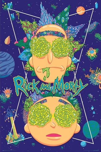 Rick & Morty - TV Show Poster (High In The Sky) (Size: 24" x 36") in Saudi Arabia