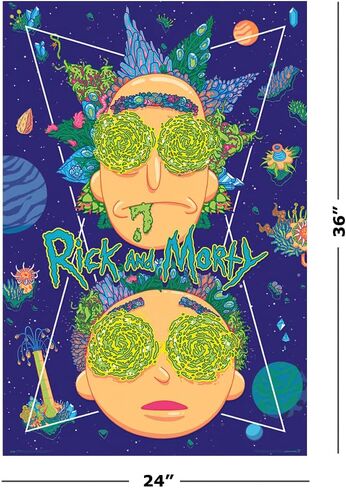 Rick & Morty - TV Show Poster (High In The Sky) (Size: 24" x 36") in Saudi Arabia