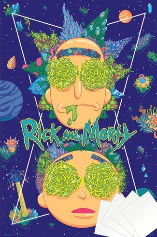 Rick & Morty - TV Show Poster (High In The Sky) (Size: 24" x 36") in Saudi Arabia
