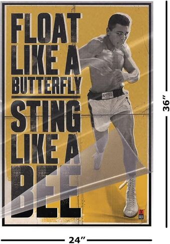 POSTER STOP ONLINE Muhammad Ali - Personality Poster (Float Like A Butterfly, Sting Like A Bee) (Size 24 x 36) in Saudi Arabia