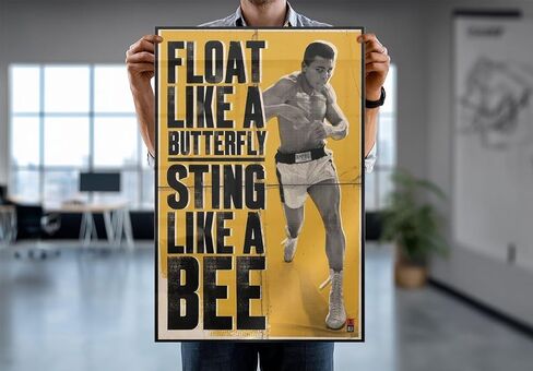 POSTER STOP ONLINE Muhammad Ali - Personality Poster (Float Like A Butterfly, Sting Like A Bee) (Size 24 x 36) in Saudi Arabia