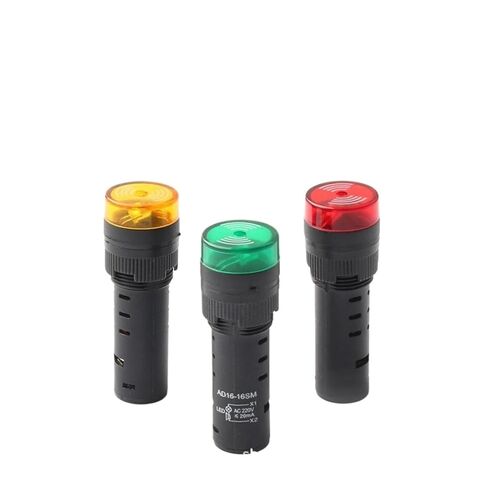 Opening 16mm Flash Buzzer Small 12v 24v 220v Sound and Light Alarm AD16-16SM red Yellow Green(AC380V) in Saudi Arabia