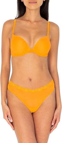 Smart & Sexy Women's Lace Trim & Mesh Panty Sexy Thongs & Cheeky Bikinis, Blushing Rose/Black Hue in Saudi Arabia