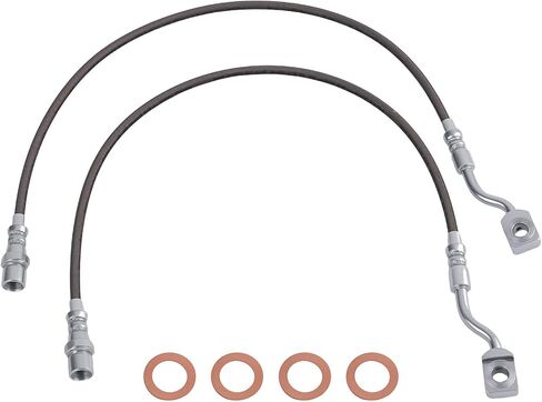 maXpeedingrods Front Extended Brake Lines for Chevy Silverado/GMC 1500 2007-2018, 2500HD/3500HD 2011-2019, for Suburban/Tahoe/Yukon XL, Stainless Steel - 5-7.5" Lift in Saudi Arabia