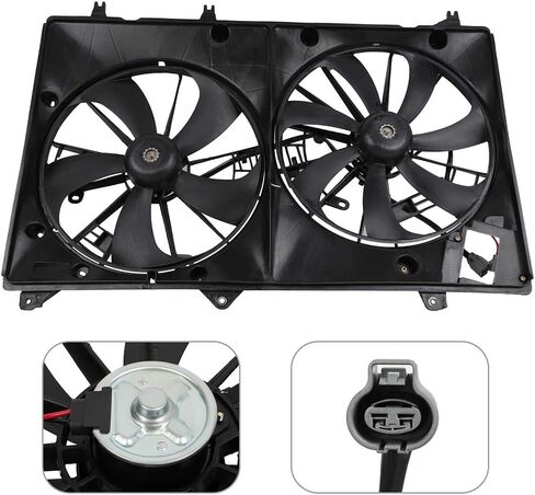Automotive Electric Cooling Fan 2008-2013 for Highlander 3.5L AZHZ 621-174 Driver Passenger Side/LH RH Universal Slim Fan Push Pull Electric Engine Cooling Assembly 12V Mount Kit in Saudi Arabia