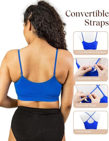 كوبي حمالة صدر دانتيل برقبة شكل V للنساء, مالتي, One Size in Kuwait