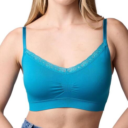كوبي حمالة صدر دانتيل برقبة شكل V للنساء, مالتي, One Size in Kuwait
