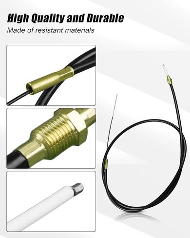 Lower Shift Cable Kit Fit for Mercury Mercruiser Alpha One+Gen 2 R MR Replace 865436A03 865436A02 19543T-1 19543A10 19543A8, Shift Cable Kit + Gasket in Saudi Arabia