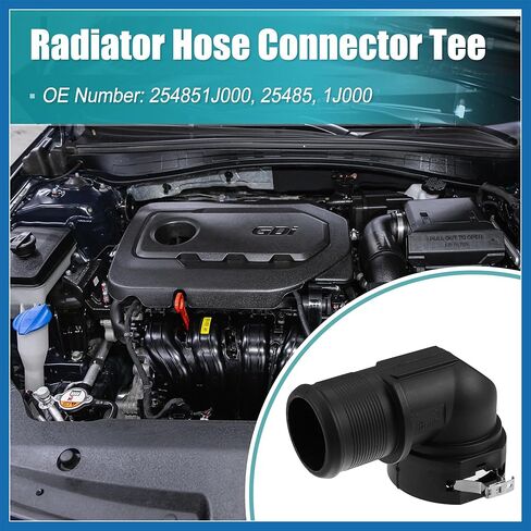 Engine Coolant Hose Connector for Kia Optima 16-19 for Kia Soul 17-19 for Kia Forte Koup 14-16 for Hyundai Tucson for Hyundai Sonata 16-19 54851J000 25485 1J000 Item Replacement in Saudi Arabia