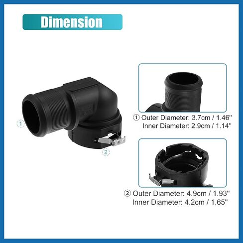 Engine Coolant Hose Connector for Kia Optima 16-19 for Kia Soul 17-19 for Kia Forte Koup 14-16 for Hyundai Tucson for Hyundai Sonata 16-19 54851J000 25485 1J000 Item Replacement in Saudi Arabia