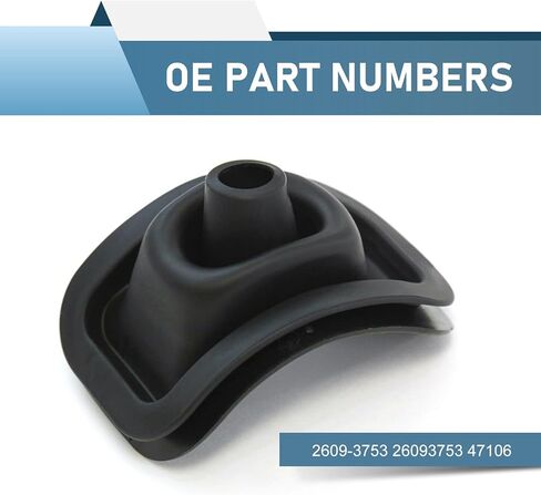 حذاء بمقبض ناقل الحركة للسيارة، حذاء بمقبض ذراع مبطن، مكون حماية OEM # 26093753 47106، متوافق مع Chevy GMC 2000-2006 Silverado Sierra Suburban Yukon (أسود) in Kuwait