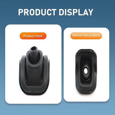 حذاء بمقبض ناقل الحركة للسيارة، حذاء بمقبض ذراع مبطن، مكون حماية OEM # 26093753 47106، متوافق مع Chevy GMC 2000-2006 Silverado Sierra Suburban Yukon (أسود) in Kuwait