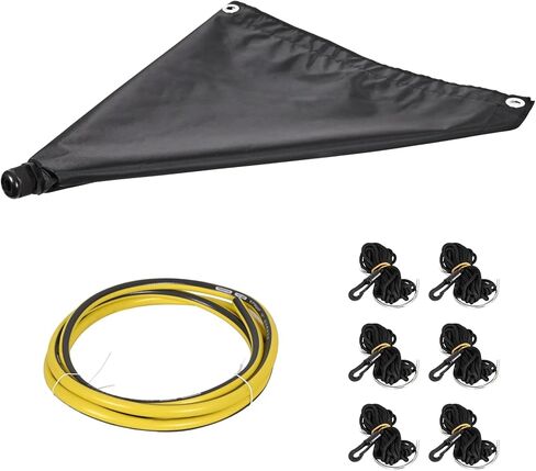 Ceiling Roof Leak Diverter Tarp, Heavy Duty Tarp Waterproof for Roof Drip & Rain Collection with Drain Hose, Water Leak Diverter for Ceiling Areas & Overhead Structures,3x3 ft in Saudi Arabia